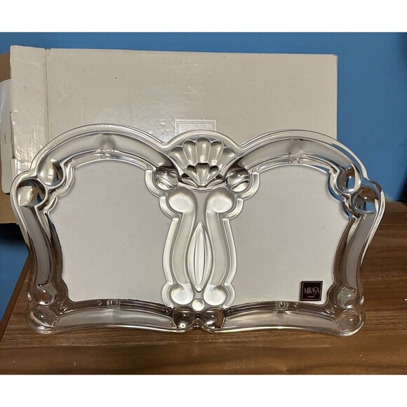 Mikasa Other - Mikasa Lead Crystal Vista Satin Double Picture Frame W Box Wedding Family